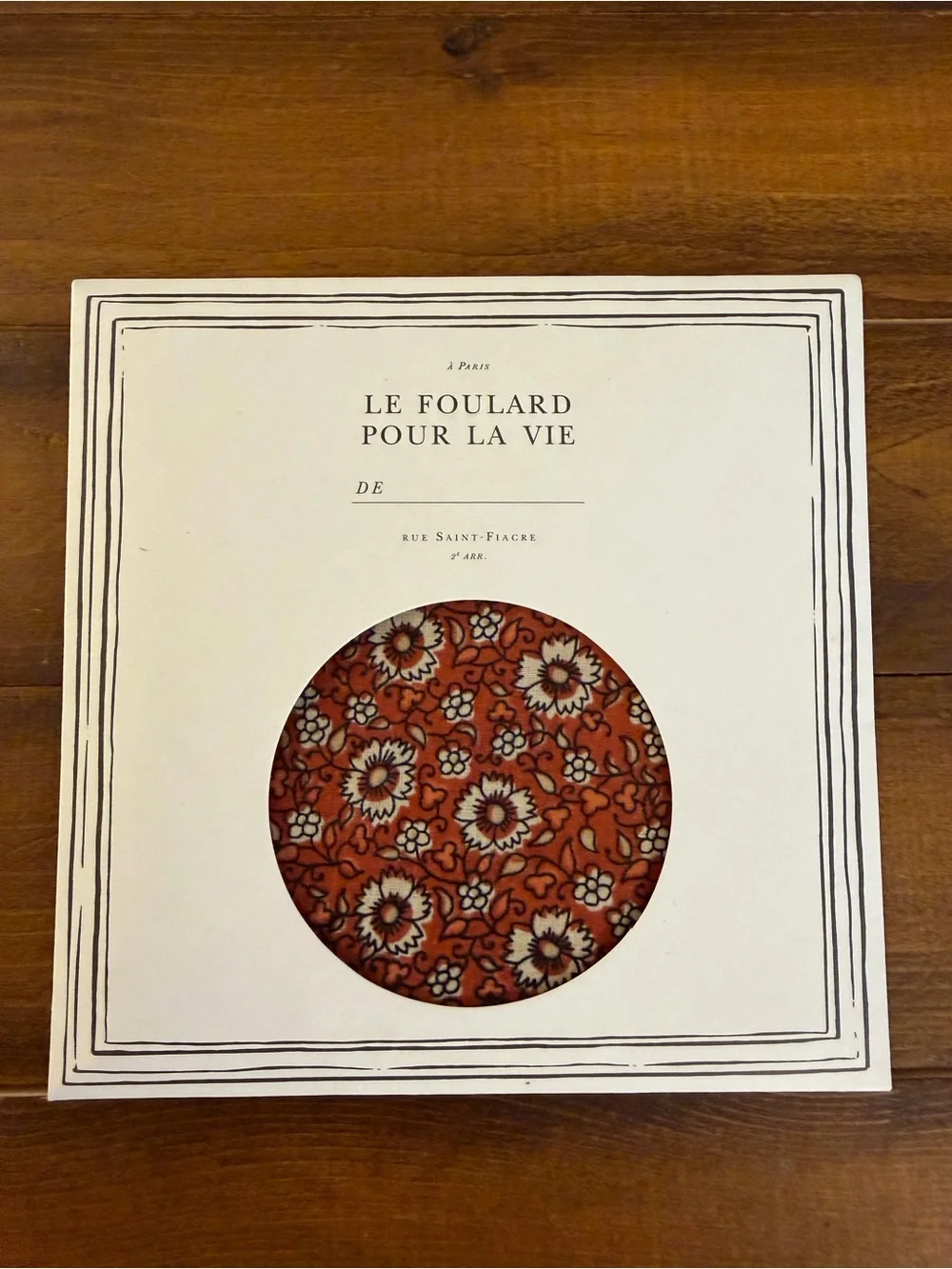 NWT Sezane Floral Scarf - terracotta color - Picture 1 of 4